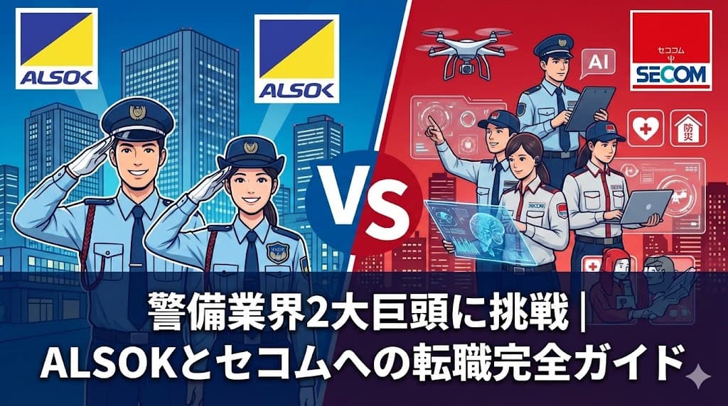 警備業界2大巨頭に挑戦｜ALSOKとセコムへの転職完全ガイド