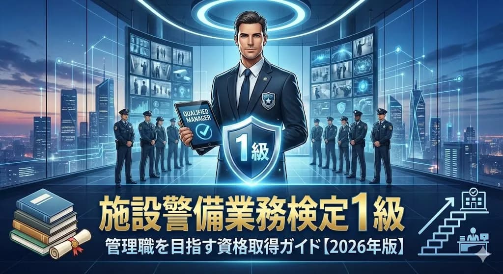 施設警備業務検定1級とは？管理職を目指す資格取得ガイド【2026年版】