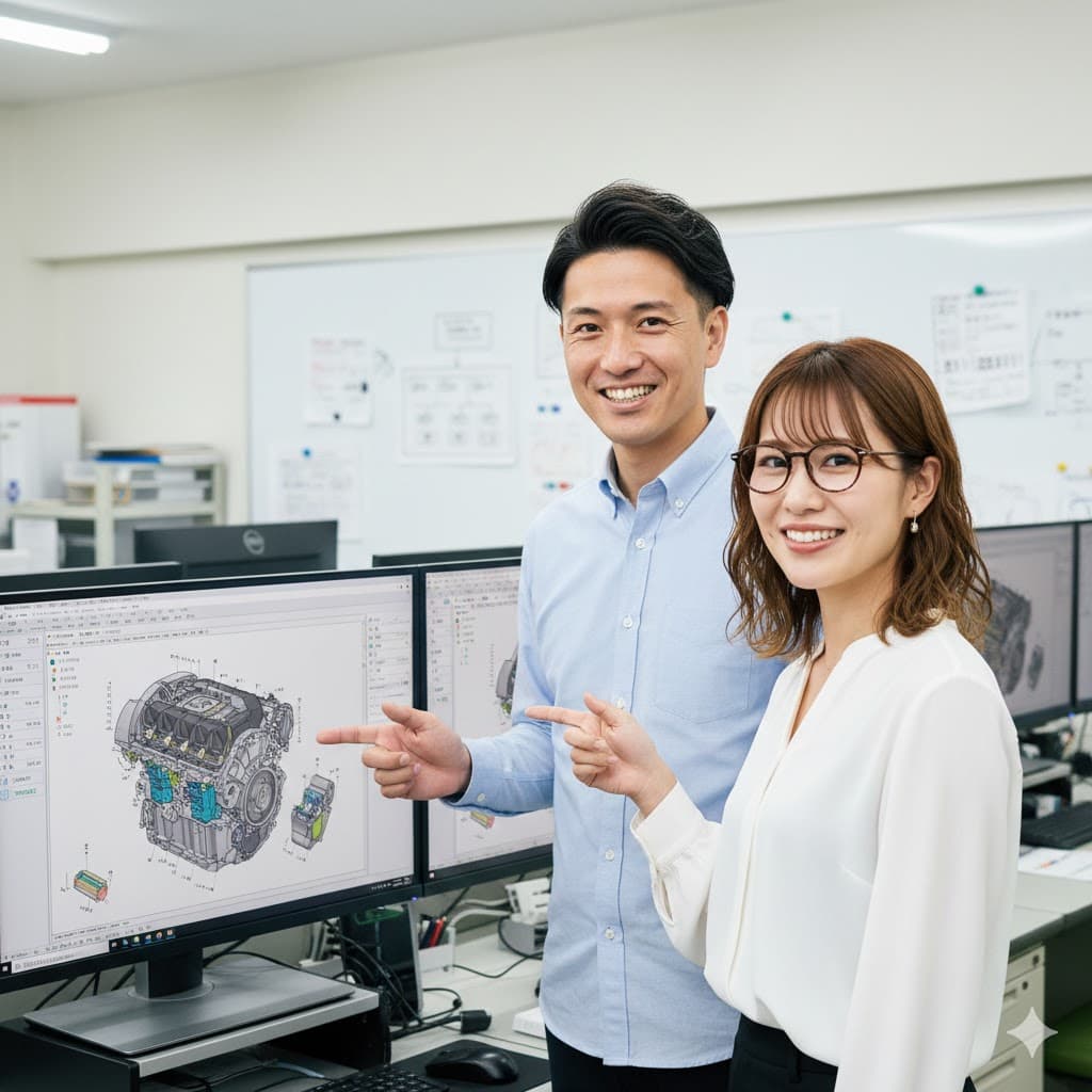 機械設計の仕事イメージ - CADオペレーター（機械設計）|エンジニア（機械・電気・電子・半導体・制御）
